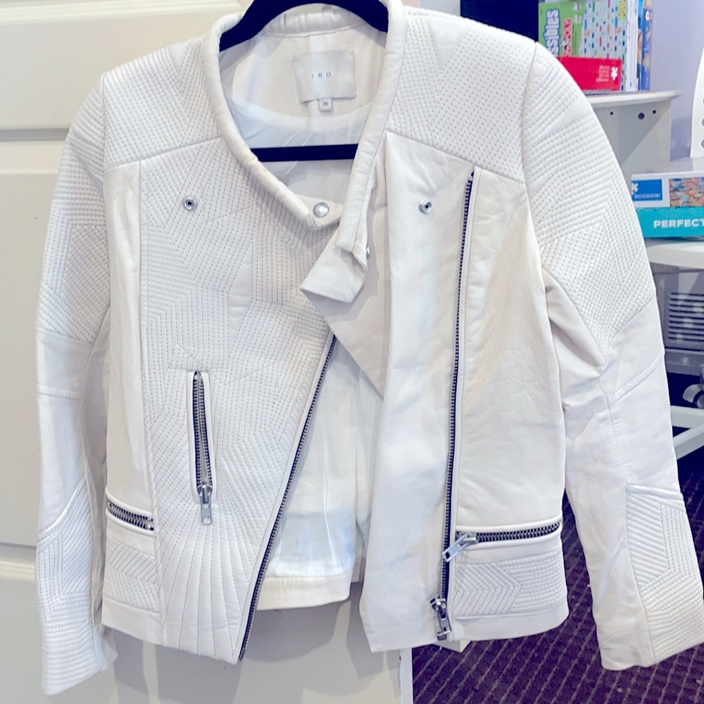 White Iro leather jacket
